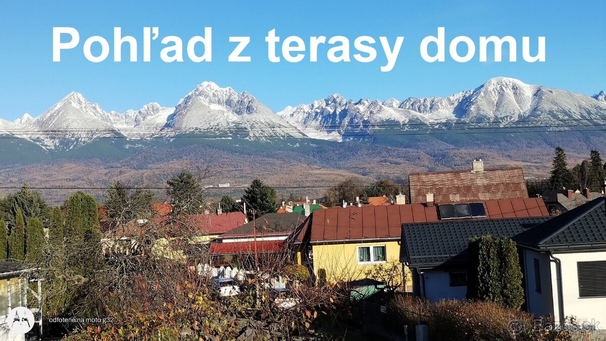 NA PREDAJ: Dom s prísl., Podskalka, Svit, pozemok 850m2