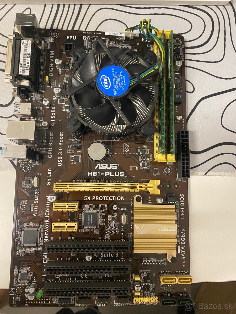 Gigabyte H81 i5 4460, 8Gb ram