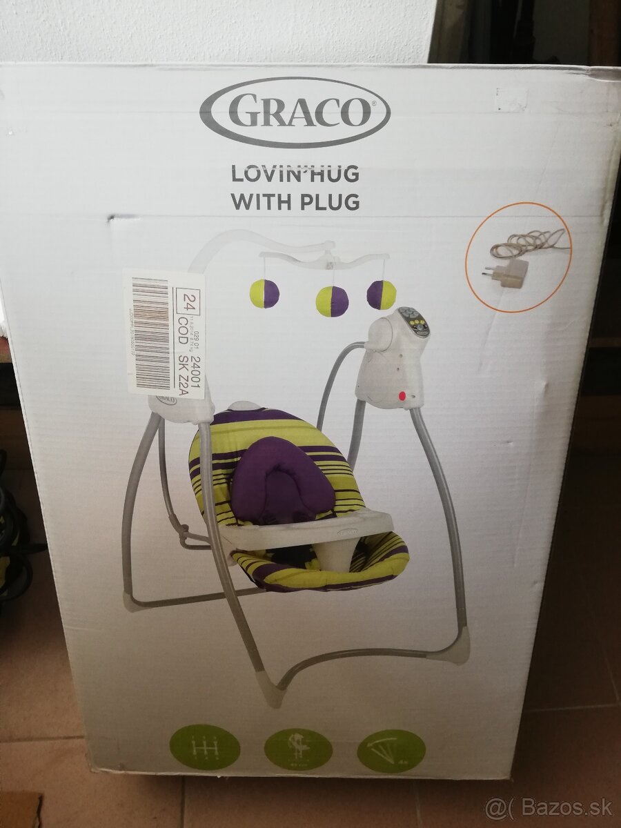 GRACO Lovin Hug s adaptérom - detská hojdačka