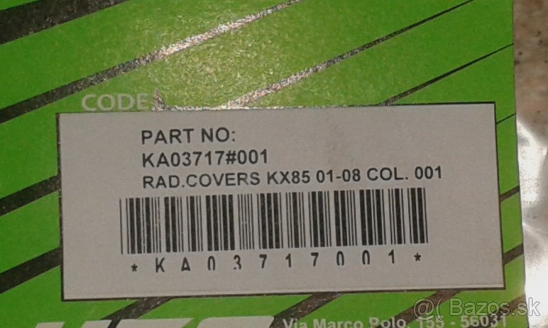 Plasty na kawasaki kx /85