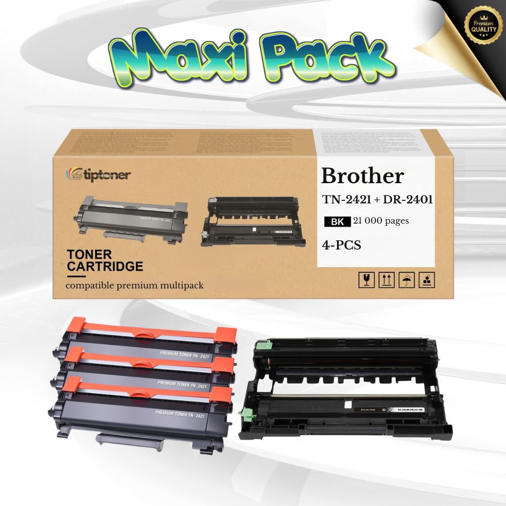 Brother Maxi Pack – 3x Brother TN-2421 + 1x Brother DR-2401