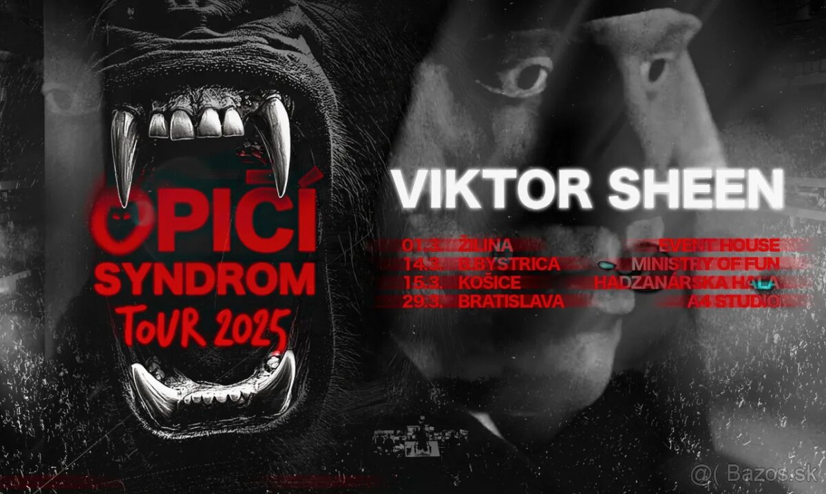 Viktor Sheen Opičí Syndróm Tour Bratislava