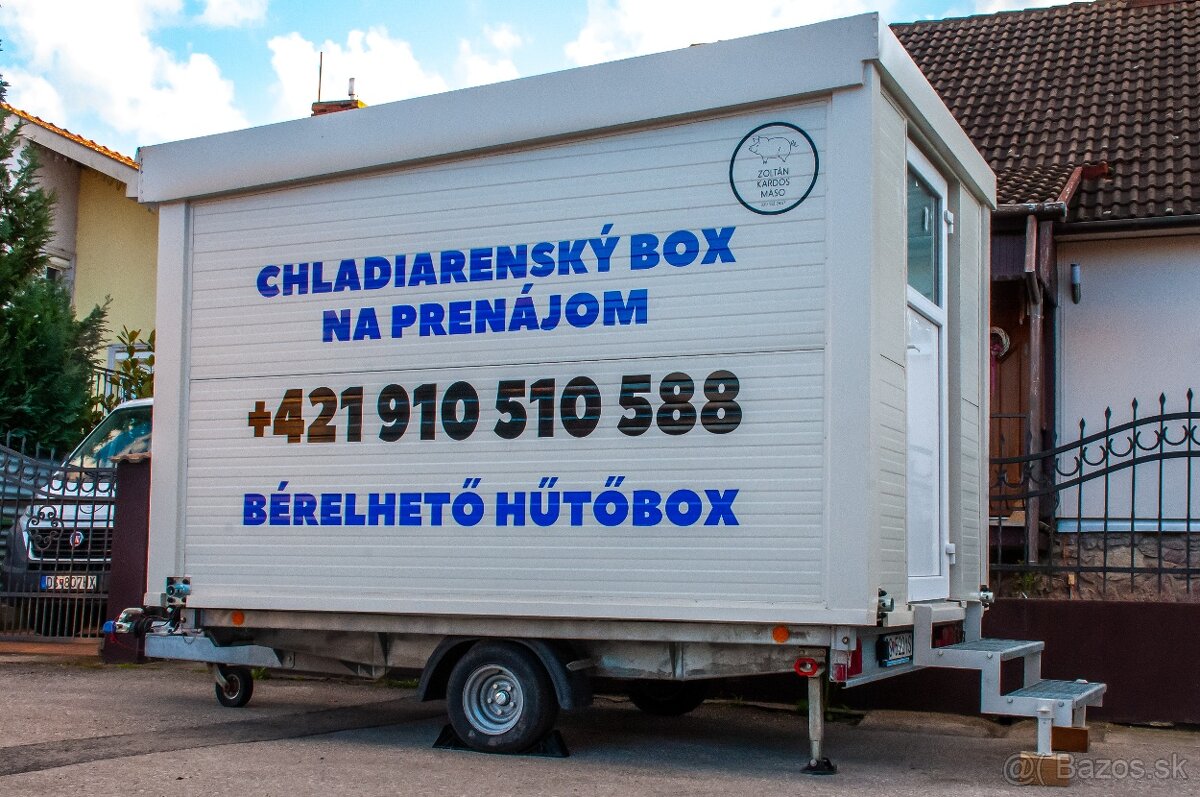 Chladiarensky vozík / box na prenájom