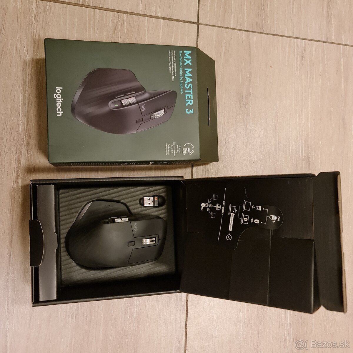 Logitech myš MX MASTER 3 + USB prijímač