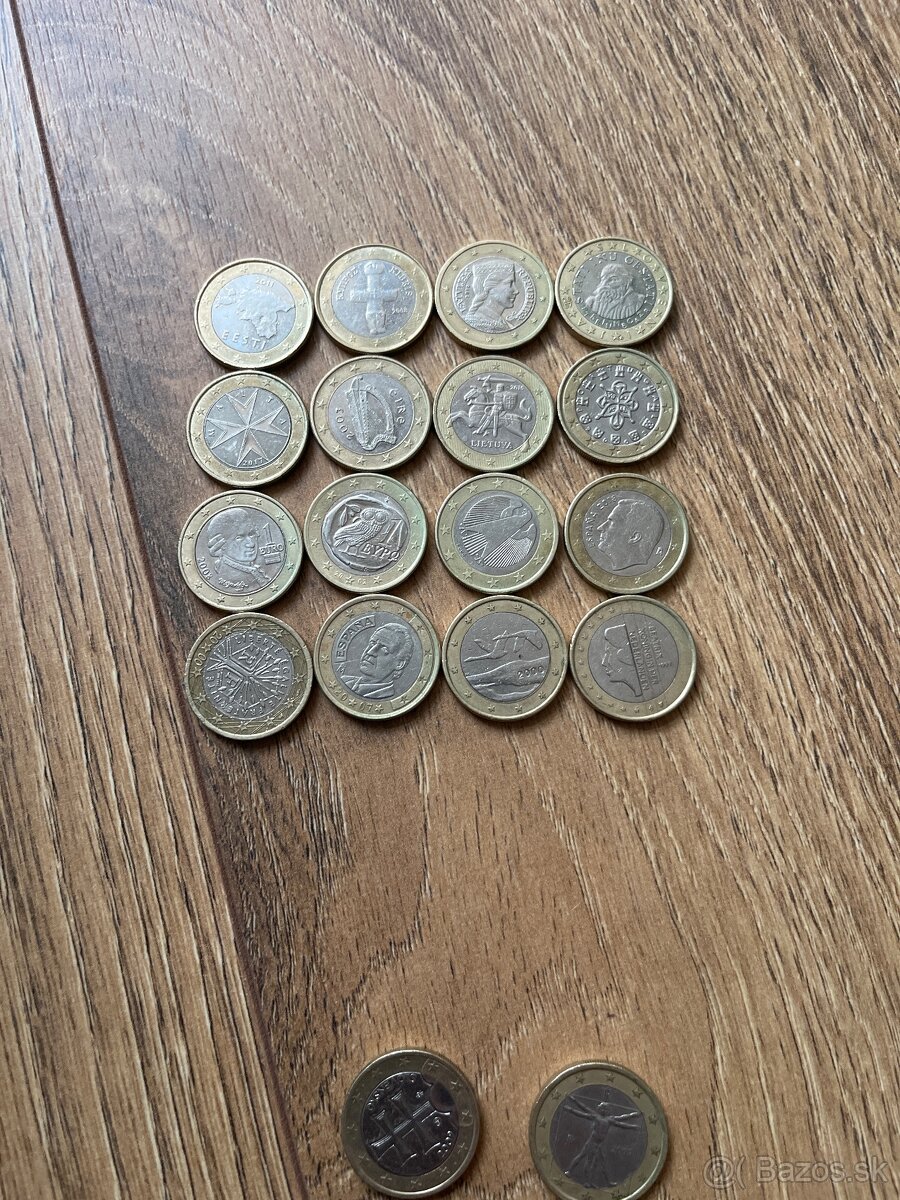 euromince 2€, 1€