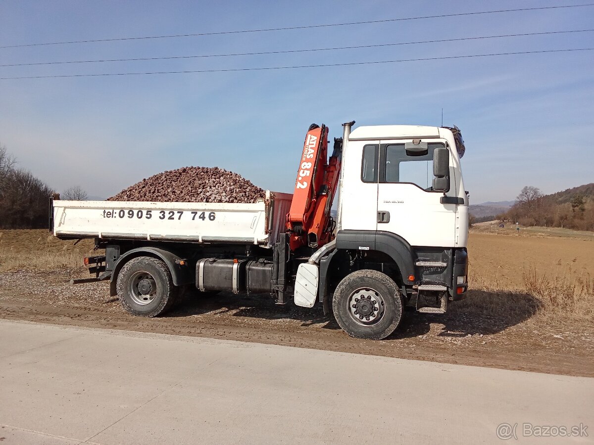 Preprava sypkych materiálov a stavebného materiálu