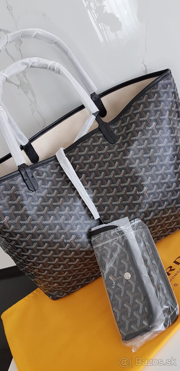 Goyard GM Black Chevron print kabelka