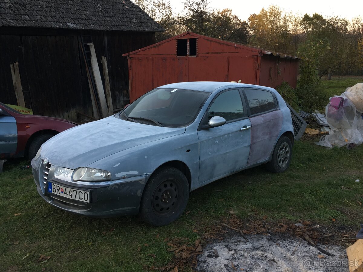 Alfa 147 1.9. JTD na diely v celku, plne pojazdné