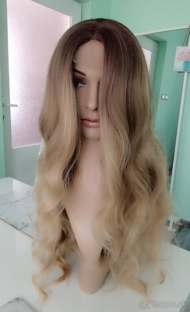 Lace front blond parochňa