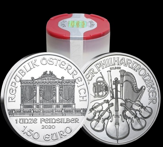 Predám strieborné 1oz mince Wiener Philharmoniker