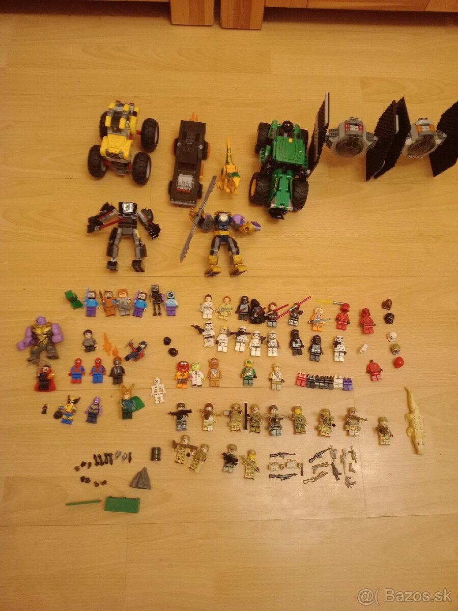 Lego.    StarWars   Marvel   Vojaci a zbrane Vozidla roboti.