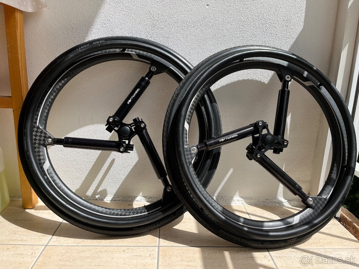 Softwheel odpružené kolesá na aktívny invalidný vozík