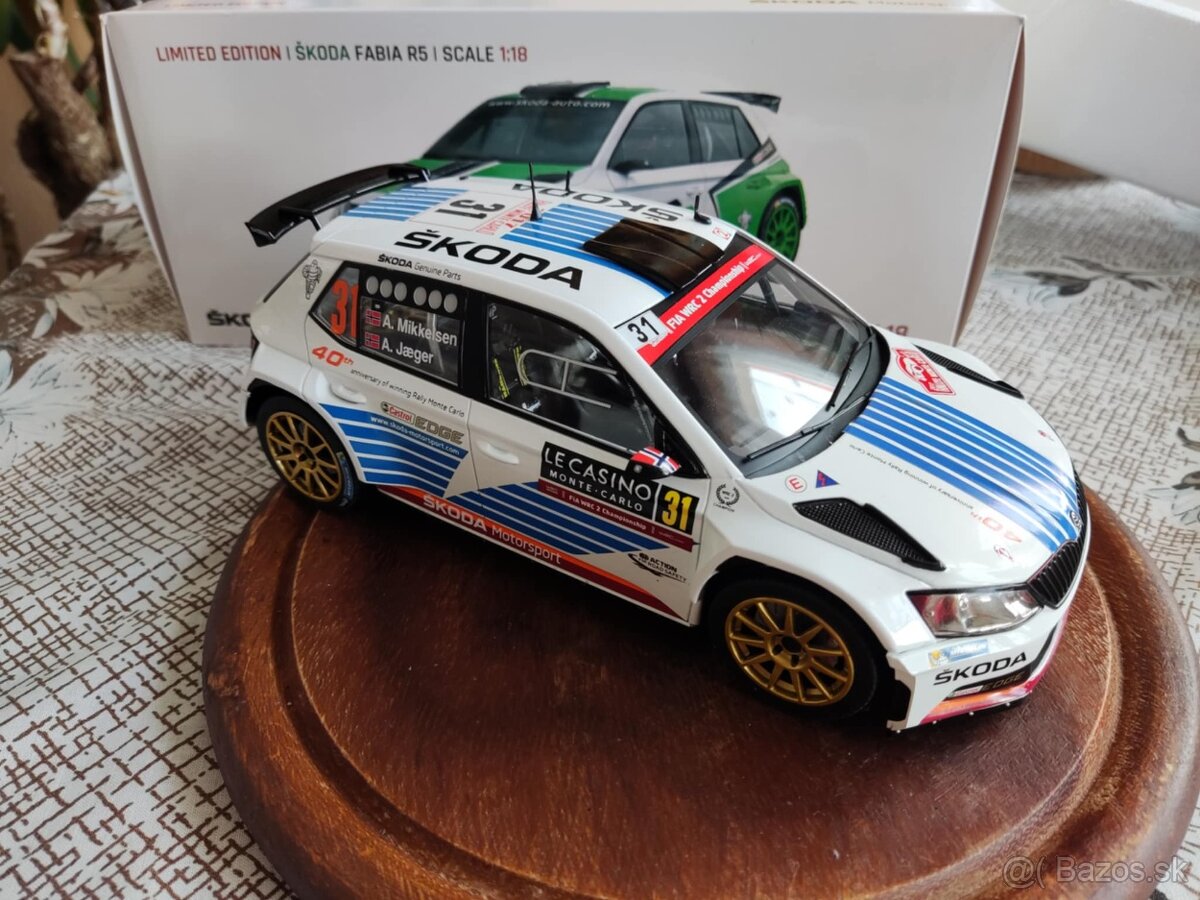 Škoda Fabia R5 n. 31 winner WRC2 Rally Monte Carlo 2017 1:18