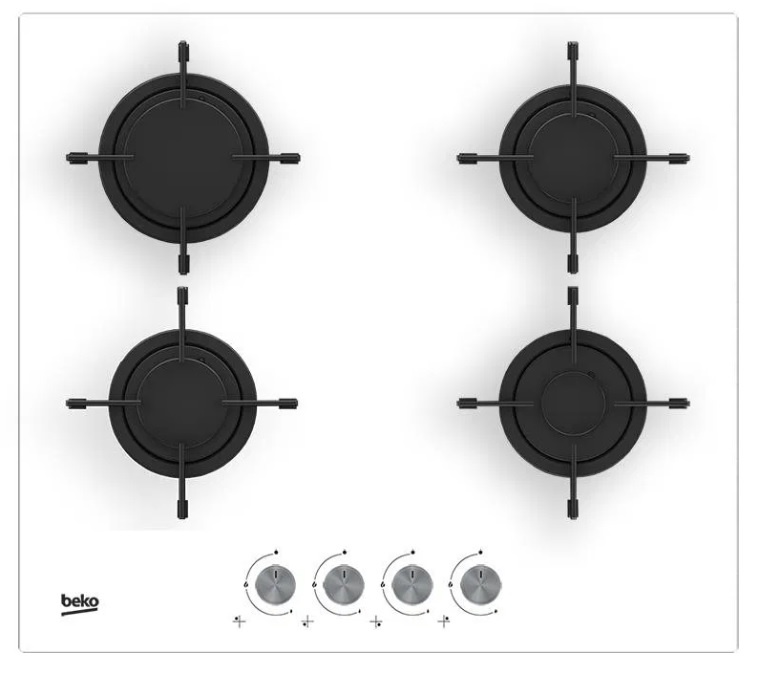 Biela plynová varná doska BEKO, úplne nová