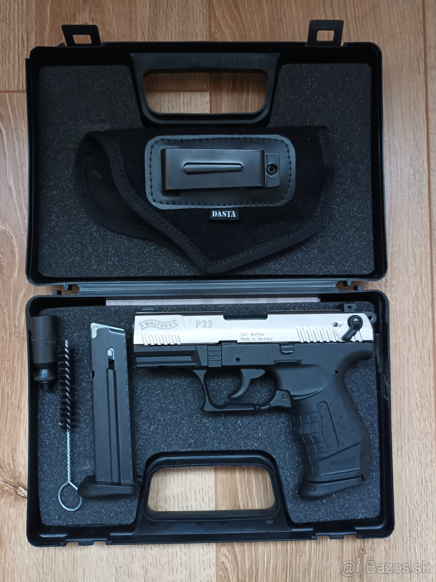 Expanzná pištoľ WALTHER P22 9 mm P.A.K. bicolor REZERVOVANÁ