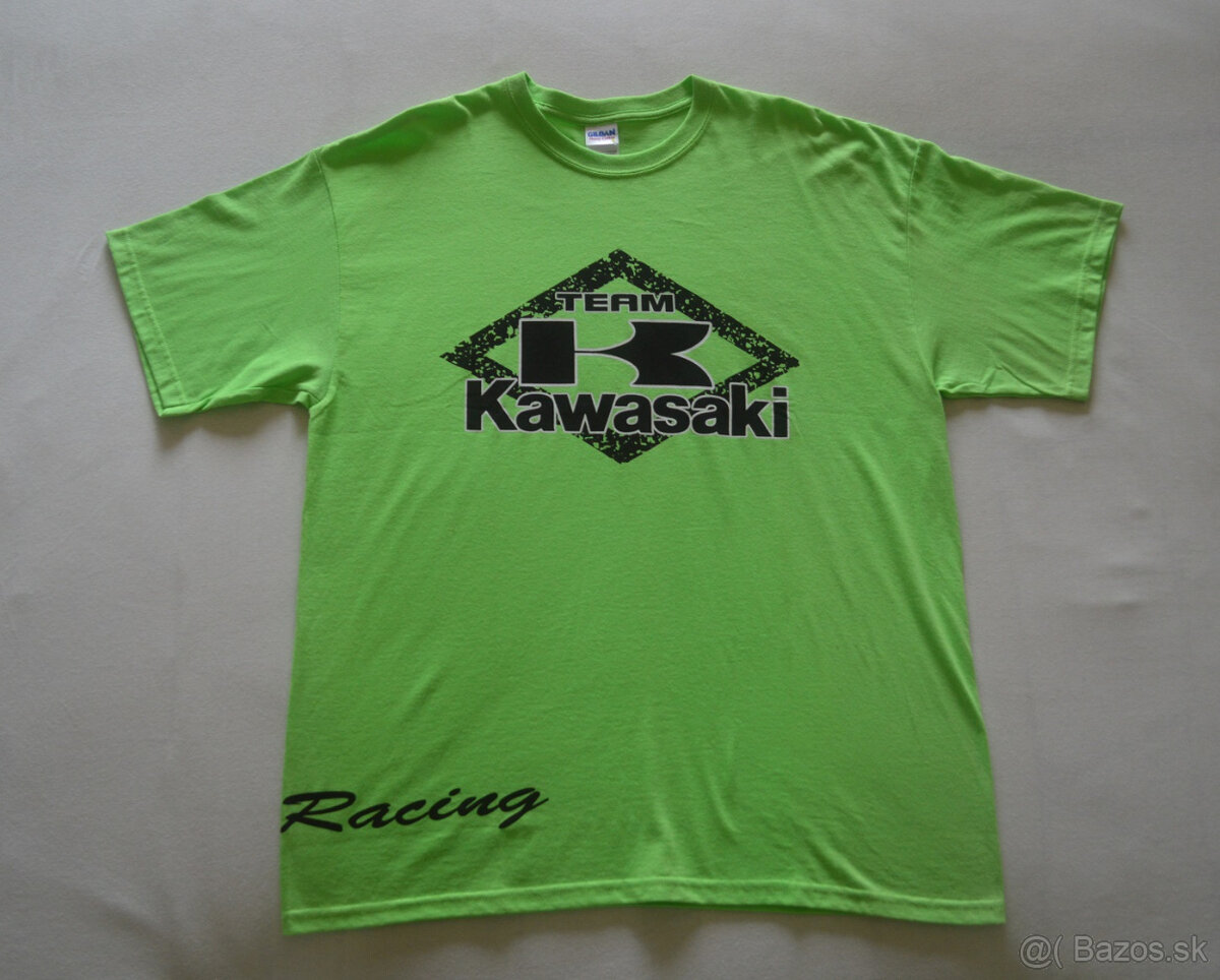 Predám triko tričko zelené KAWASAKI