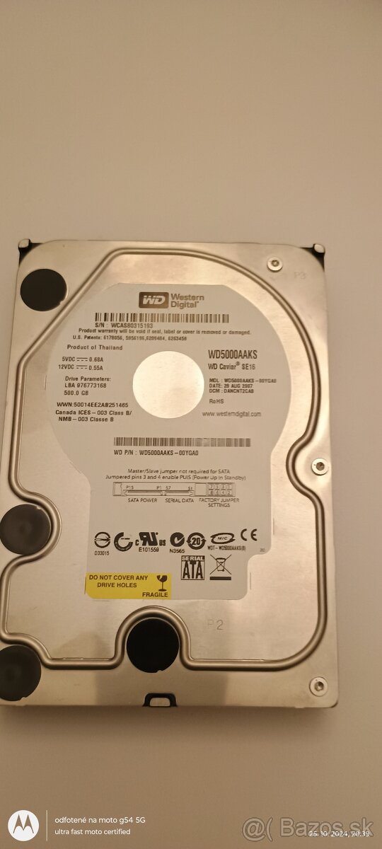 WD Caviar SE16 500GB