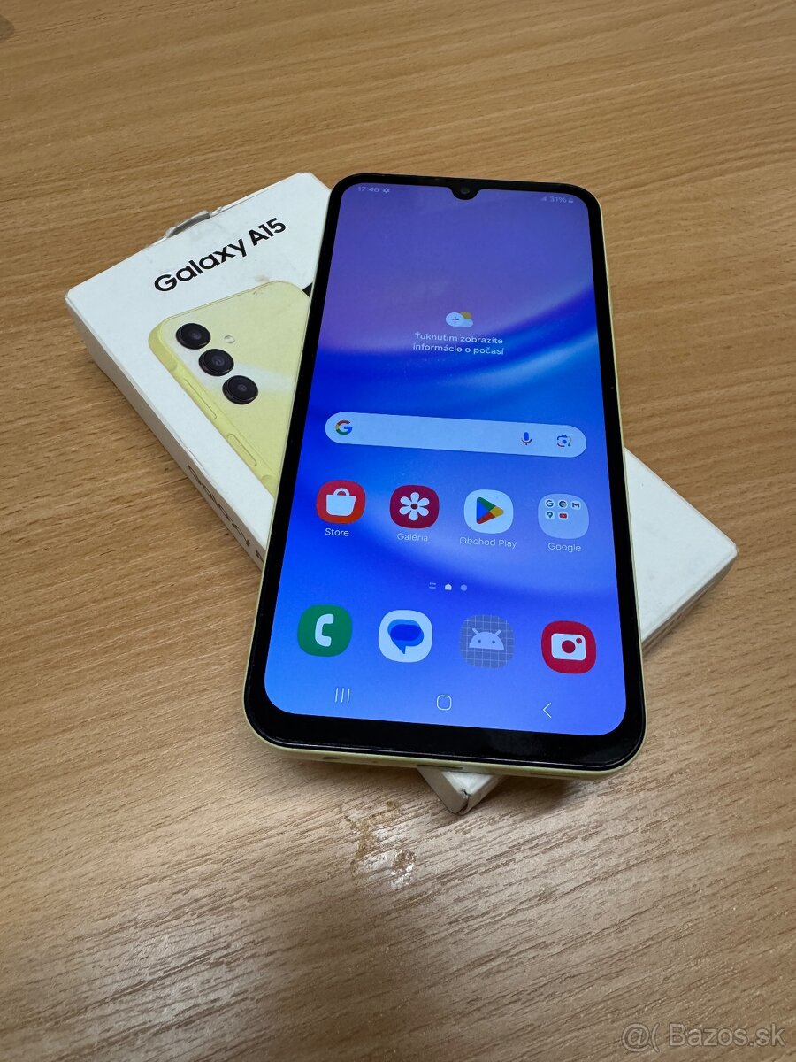 Samsung Galaxy A15 – 128GB, žltý