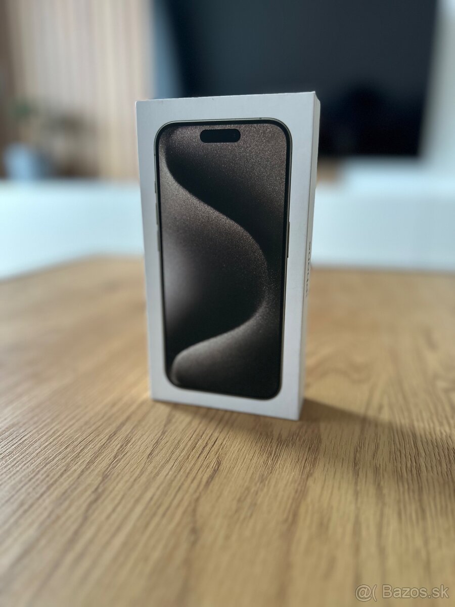 iPhone 15 Pro 1 TB Natural Titanium - nerozbalený , záruka