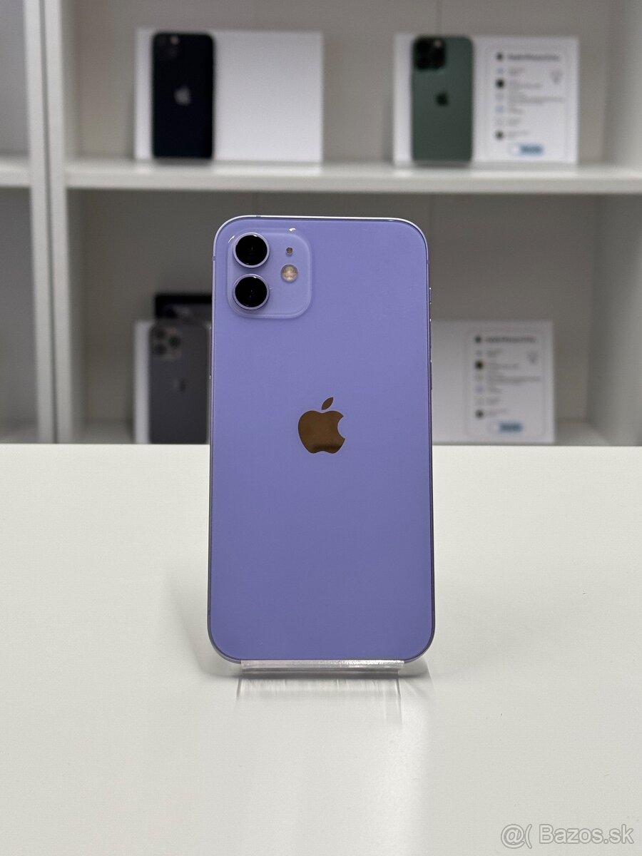 ZÁRUKA 2 ROKY /  Apple iPhone 12 64GB Purple, 100% ZDRAVIE