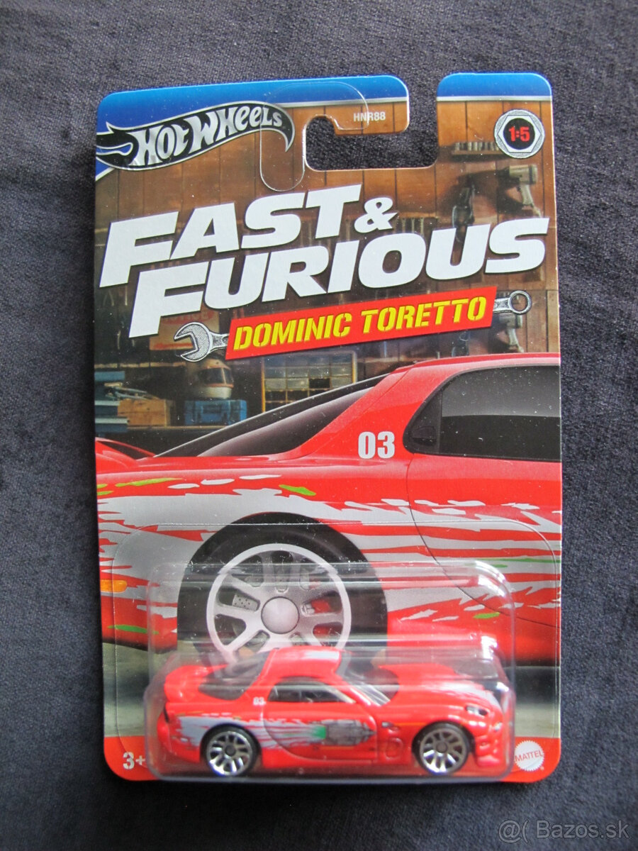 Hot Wheels Dominic Toretto 1995 Mazda RX-7 Fast and Furious