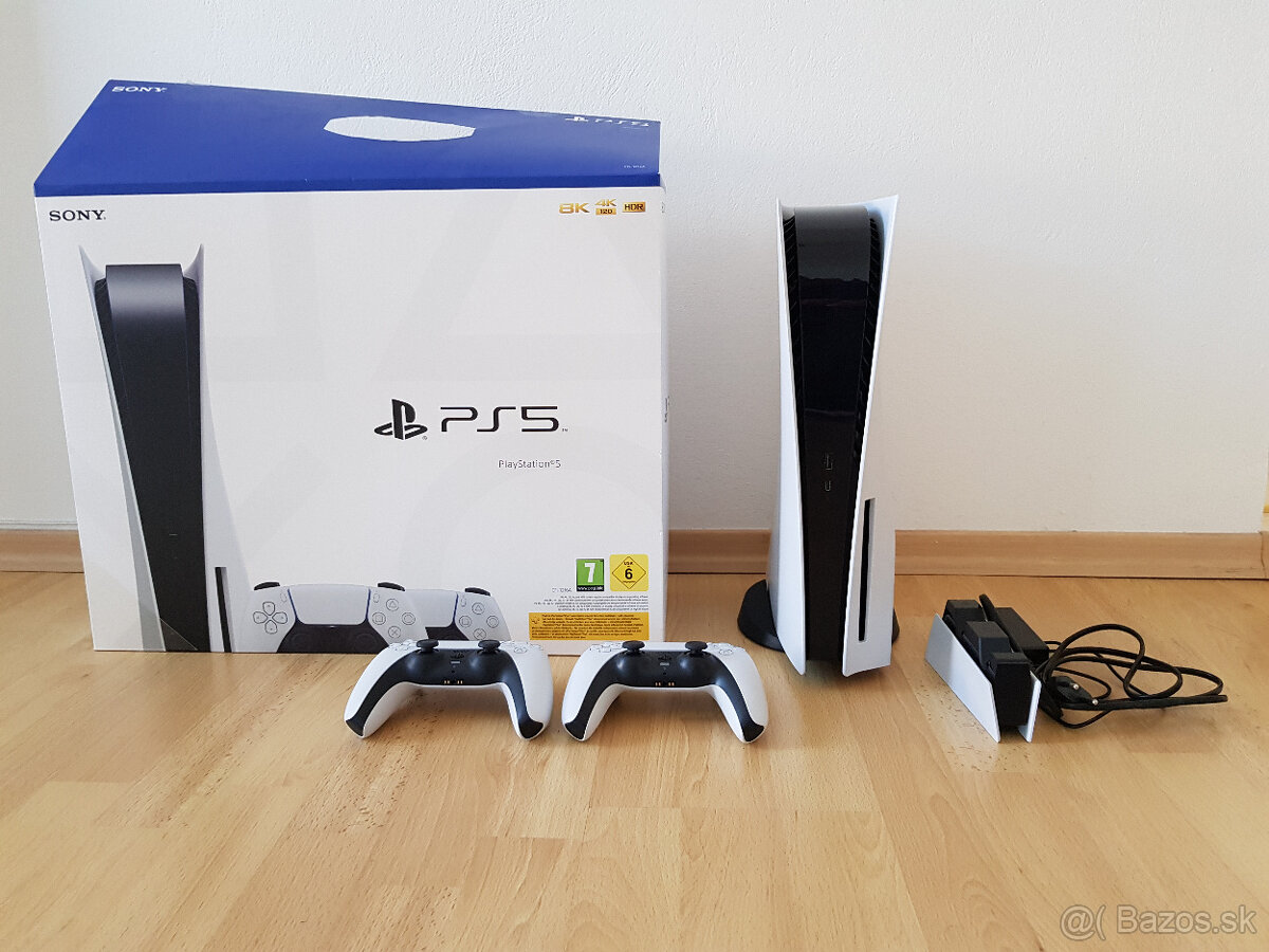 Predám PS5, 2 ovládače, 1TB, doklad, nabka, záruka 4r.