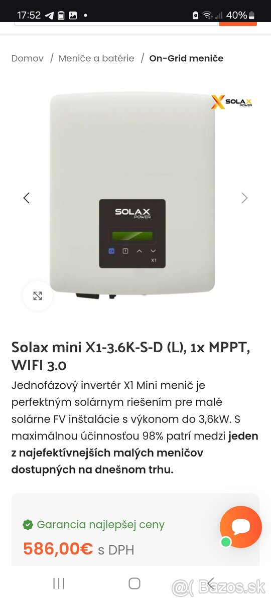 Menic Solax mini X1 3.0K -S-D