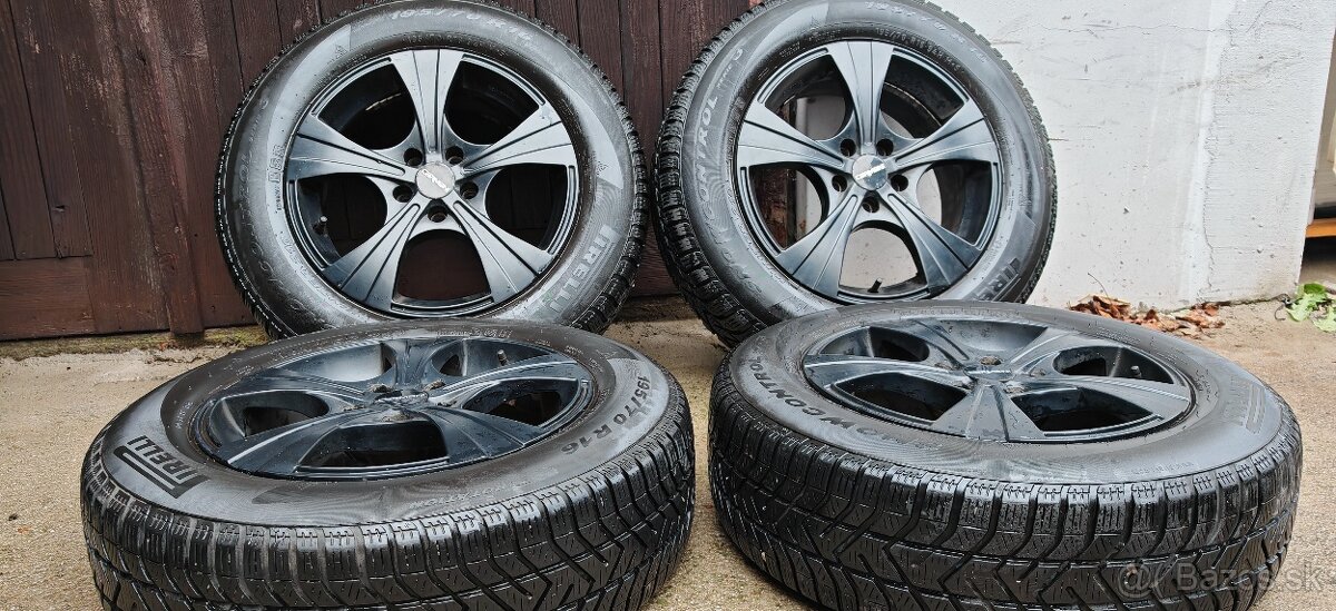 ALU 5x105 a zimné Pirelli Snow Control 3 195/70 R16