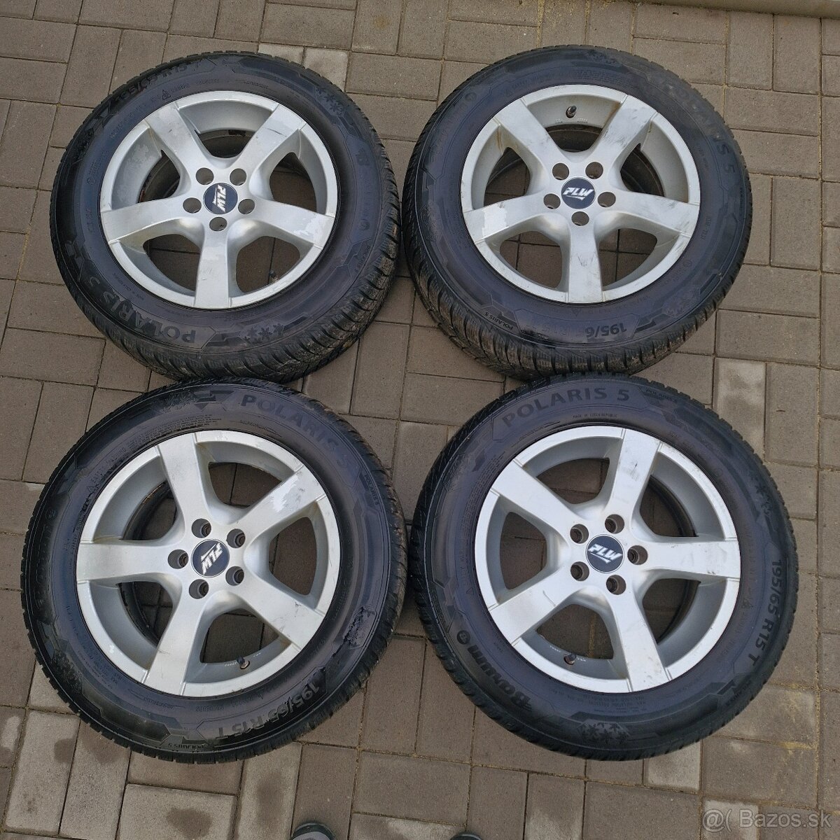 Alu disk 5x100 7J x 15 ET37 +zimné pneu Octavia I