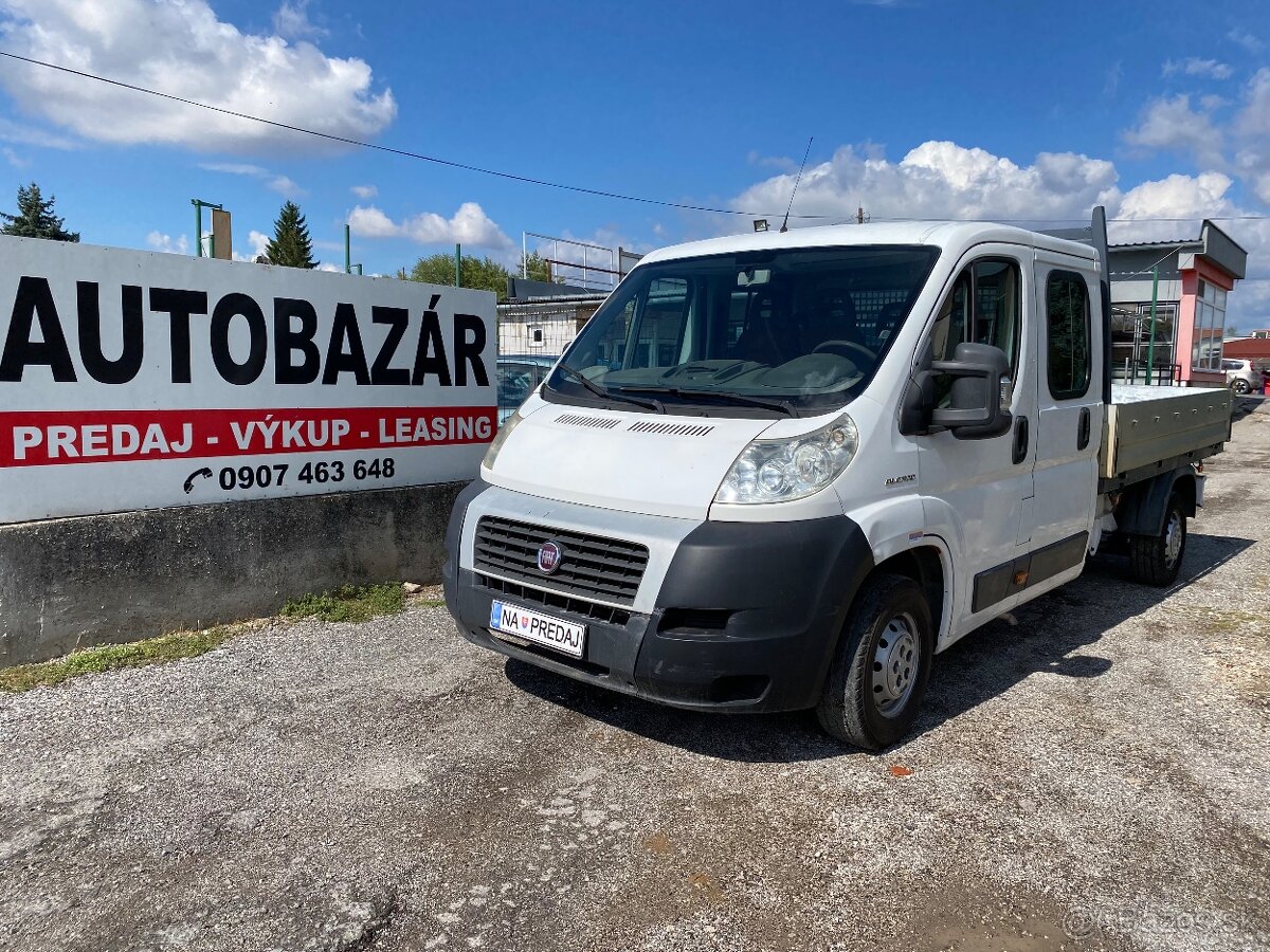 Fiat Ducato Dojkabína Valník 2.3Mjet 88kW, r.v.:2009, ťažné