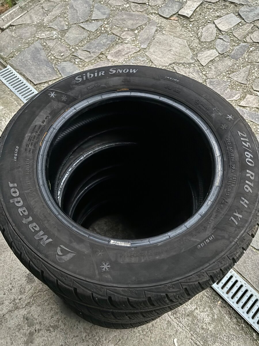 Zimne Pneumatiky Matador 215/60 R16 XL 4Ks