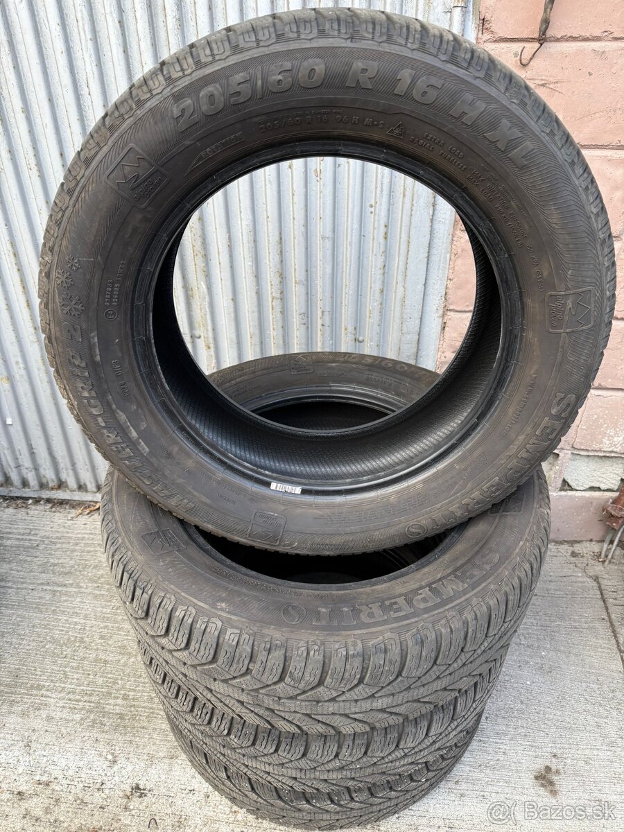 2ks Zimne pneumatiky HANKOOK 205/60 R16