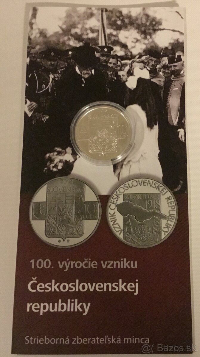 2018/10€ 100. výročie vzniku ČSR - BK