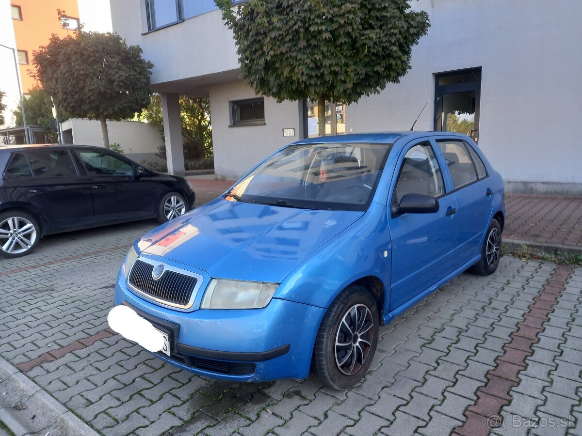 Predam škoda fabia 1.4 mpi benzín kw 44 rok výroby 2001