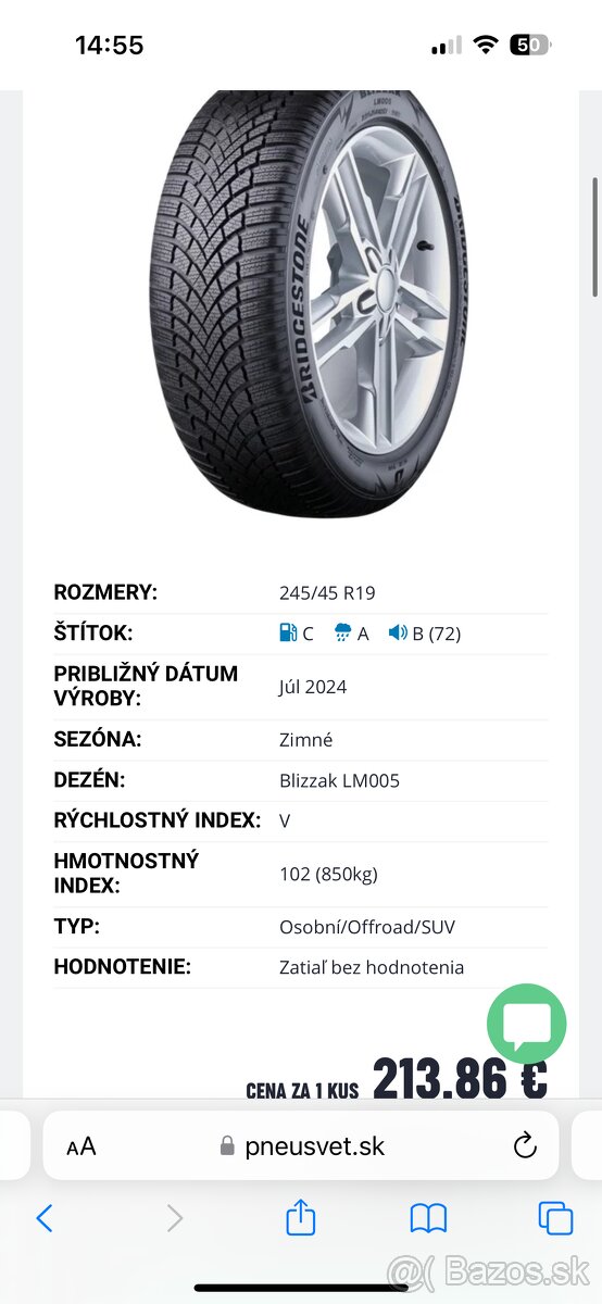 245/45 r19 zimne