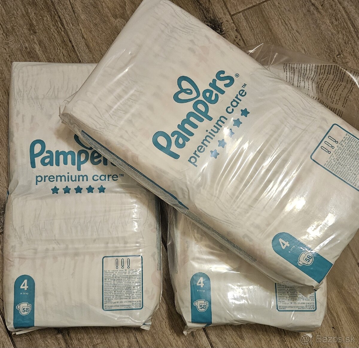 Plienky pampers premium care 4-ky, 174 ks