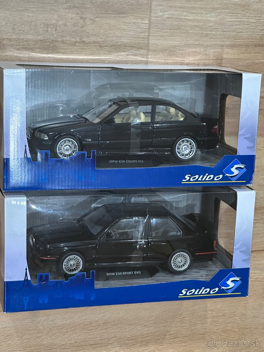 BMW E30 M3 + BMW E36 M3 1:18