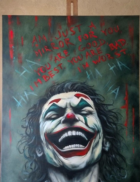 Olejomaľba "Joker" 100×80