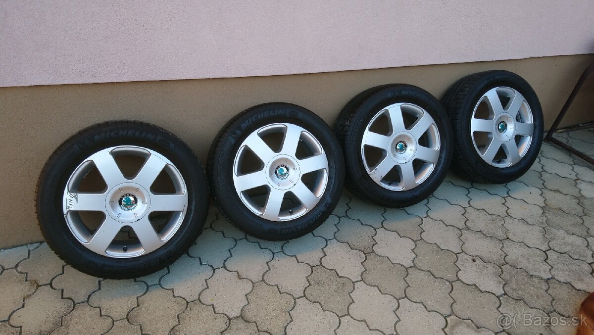 16'' disky originál Škoda s pneu 205/55