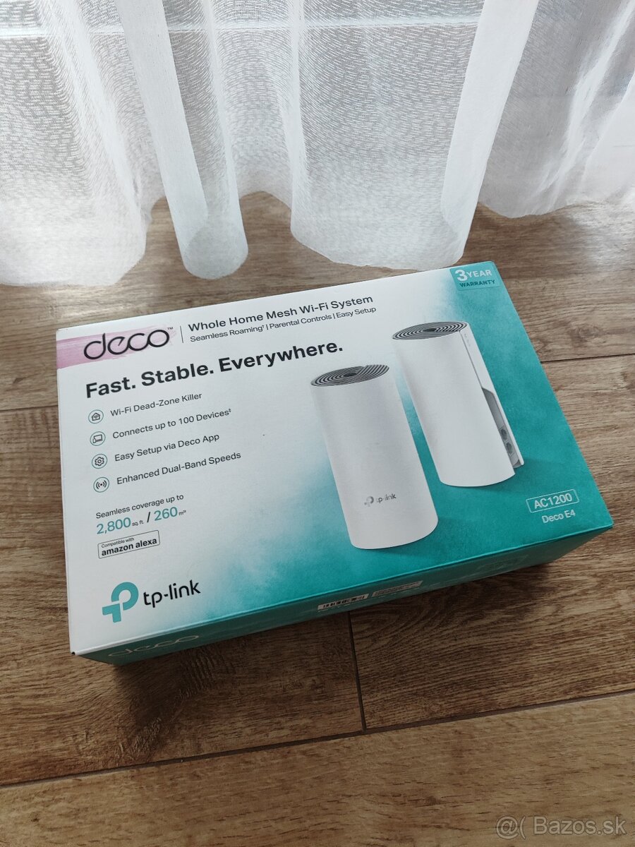 Zosilovač Wi-fi TP-Link Deco E4 (2ks)