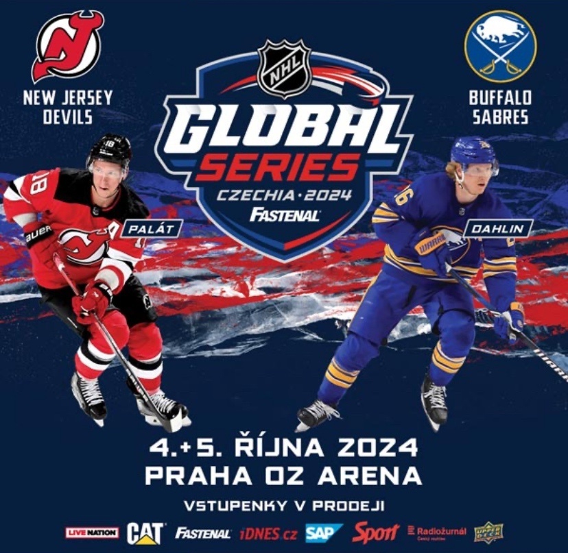 NHL Praha  5.10.2024   New JD s vs Buffalo Sabres