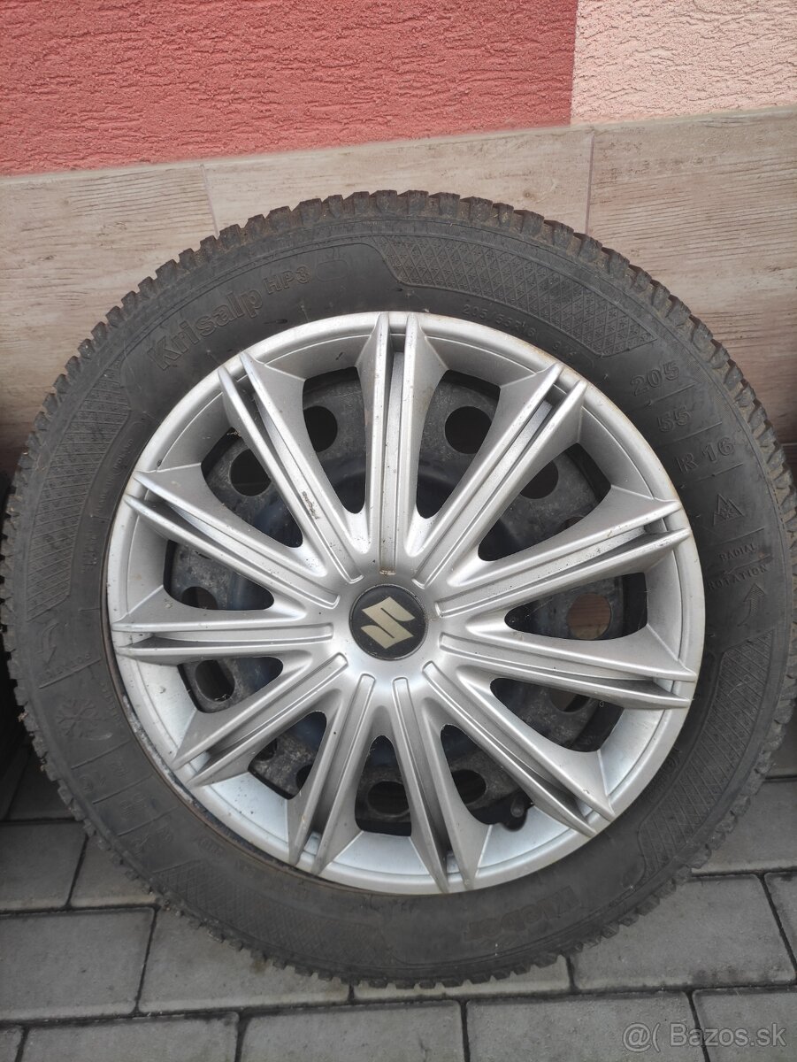 Zimne pneumatiky 205/55 r16 na diskoch 5x114,3