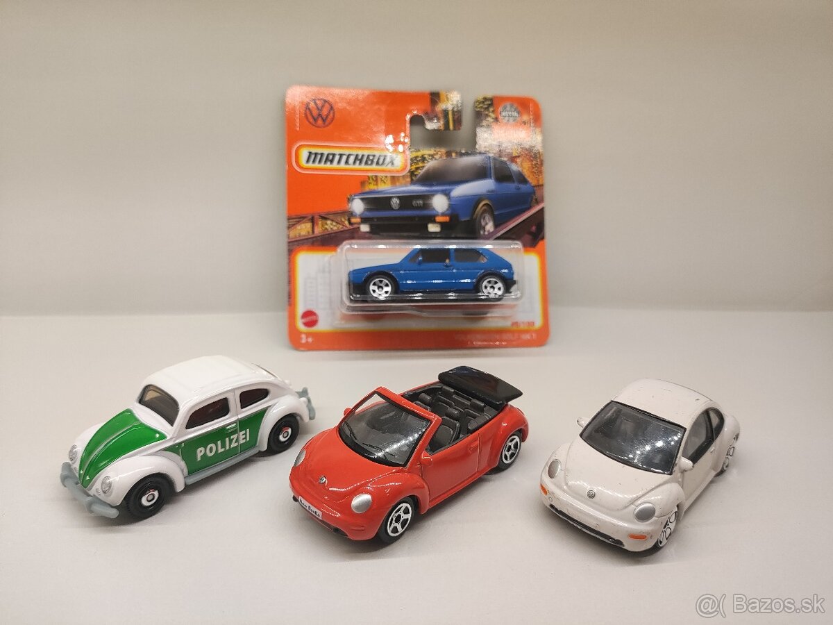 Autíčka Volkswagen 1:60 - 1:64 Matchbox Realtoy