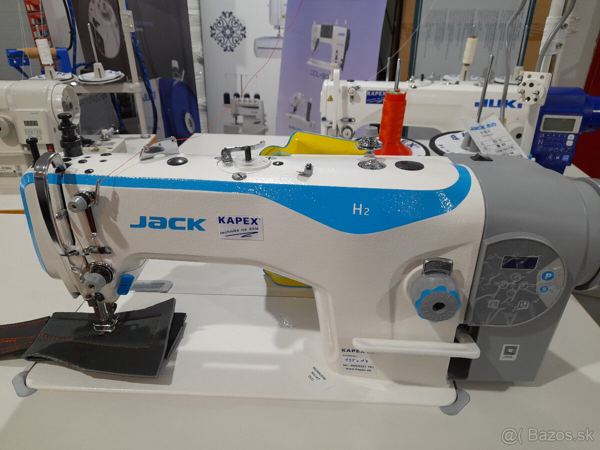 priemyselný šijací stroj Jack H2 dvojité podávanie steh 8mm