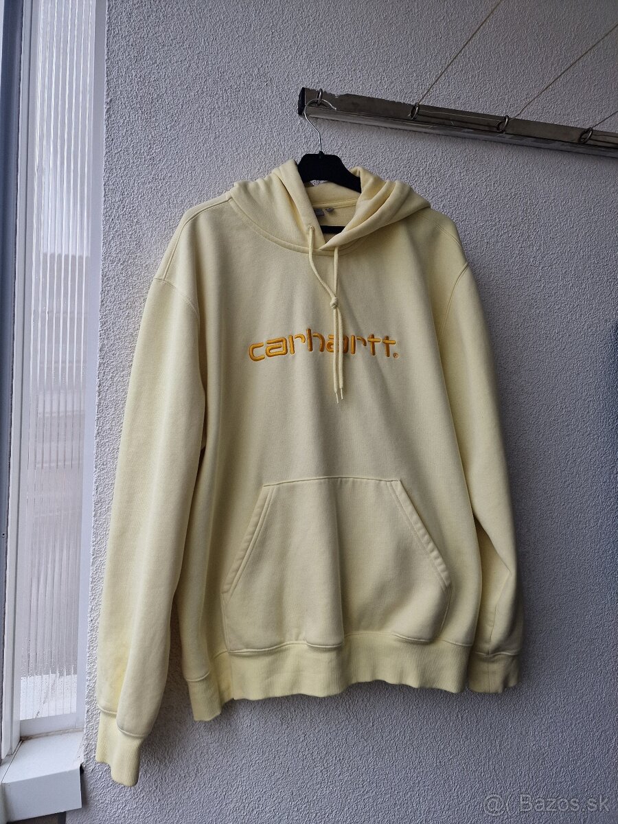 Carhartt unisex mikina s kapucňou- žltá