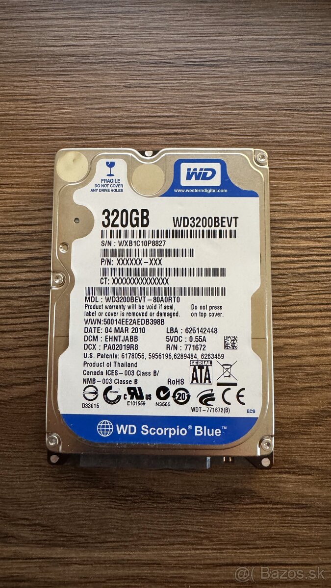 WD Scorpio Blue 320GB