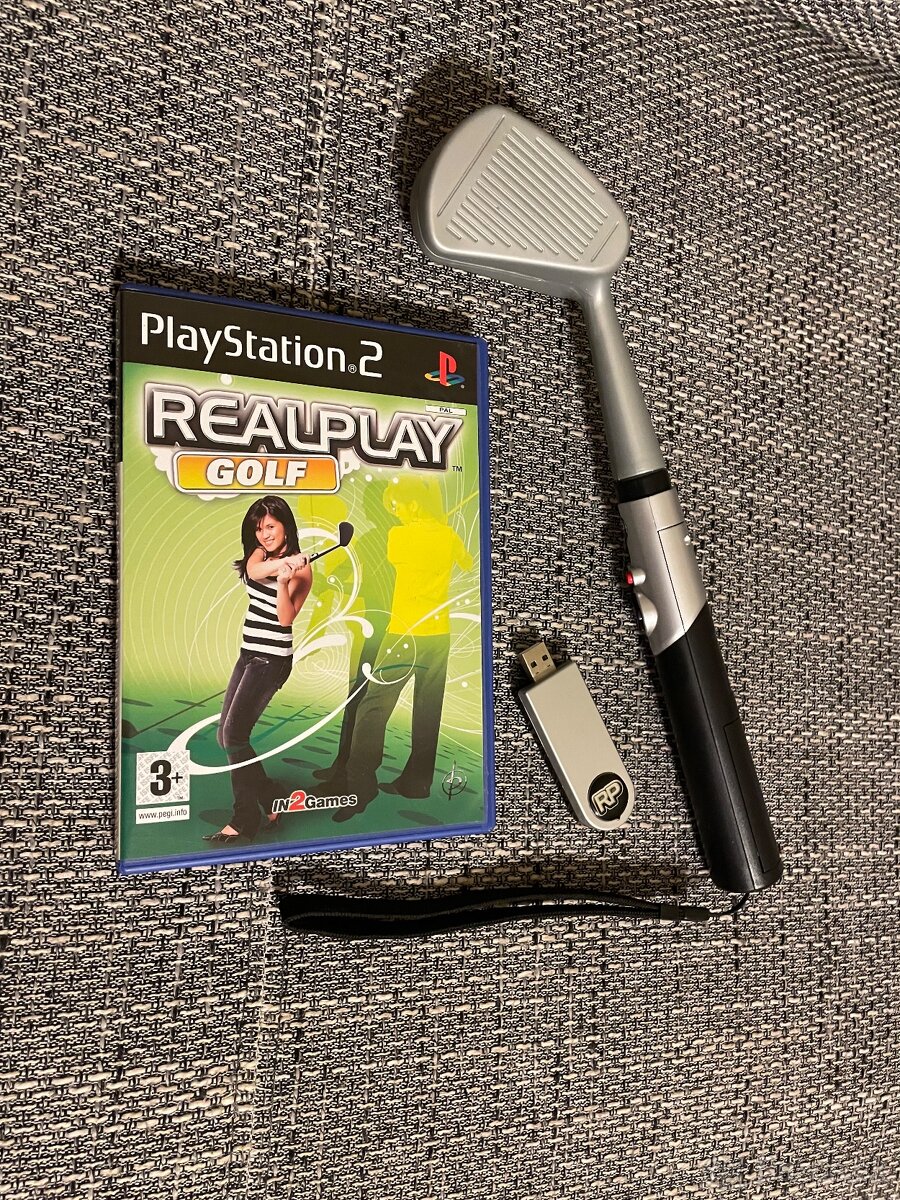 Herný ovládač + hra golf  PS2