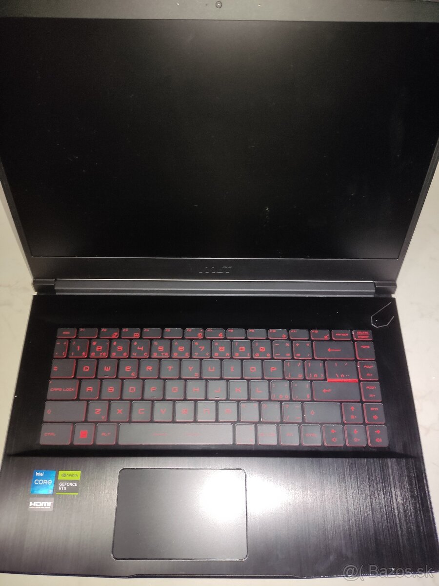 Predám Herný Notebook MSI THIN GF63 12VE-254CZ ČIERNY