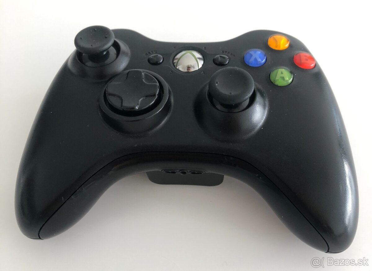 Ovládač bezdrôtový čierny XBOX 360 - Originál Microsoft