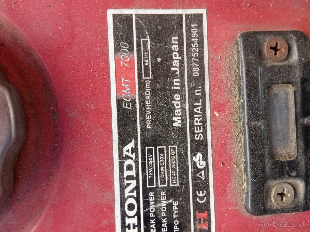 Elektrocentrála Honda ecmt 7000